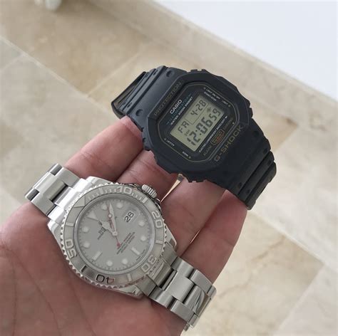 g shock vs rolex